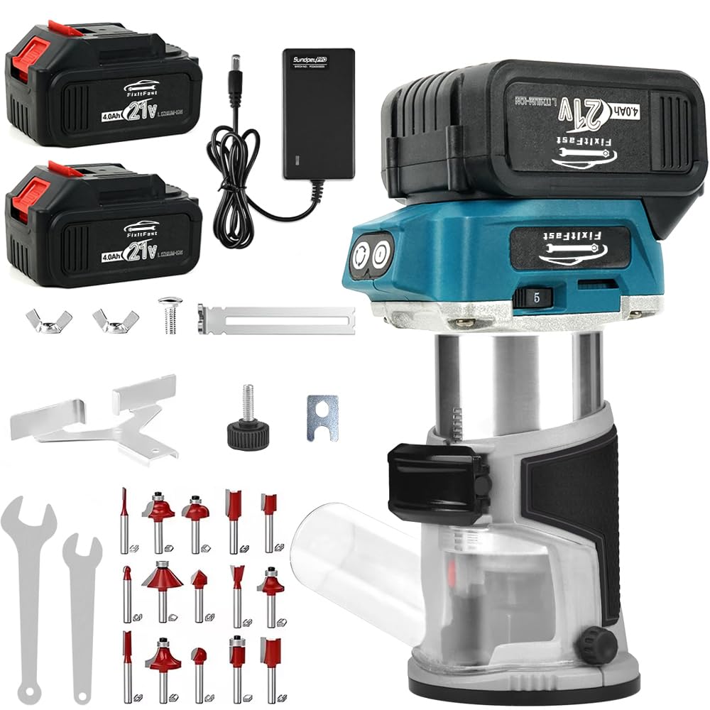 FINYQBET Tupia Compacta Sem Fio 21V, con 2 Baterías 4.0Ah (110V-220v) | Tupia para