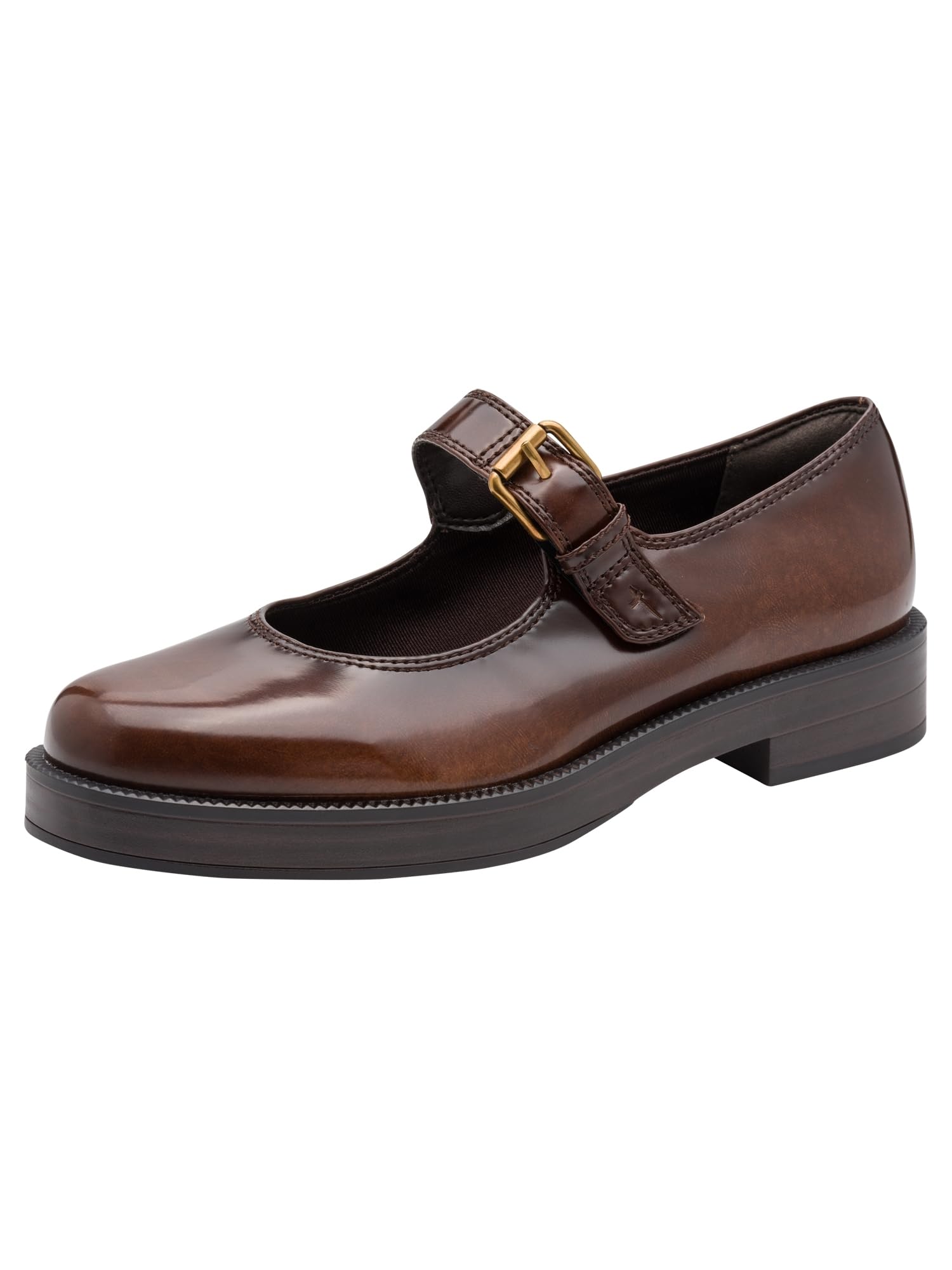 Tamaris Women's Ballerina Flat with Strap, Brown (Muscat), 37