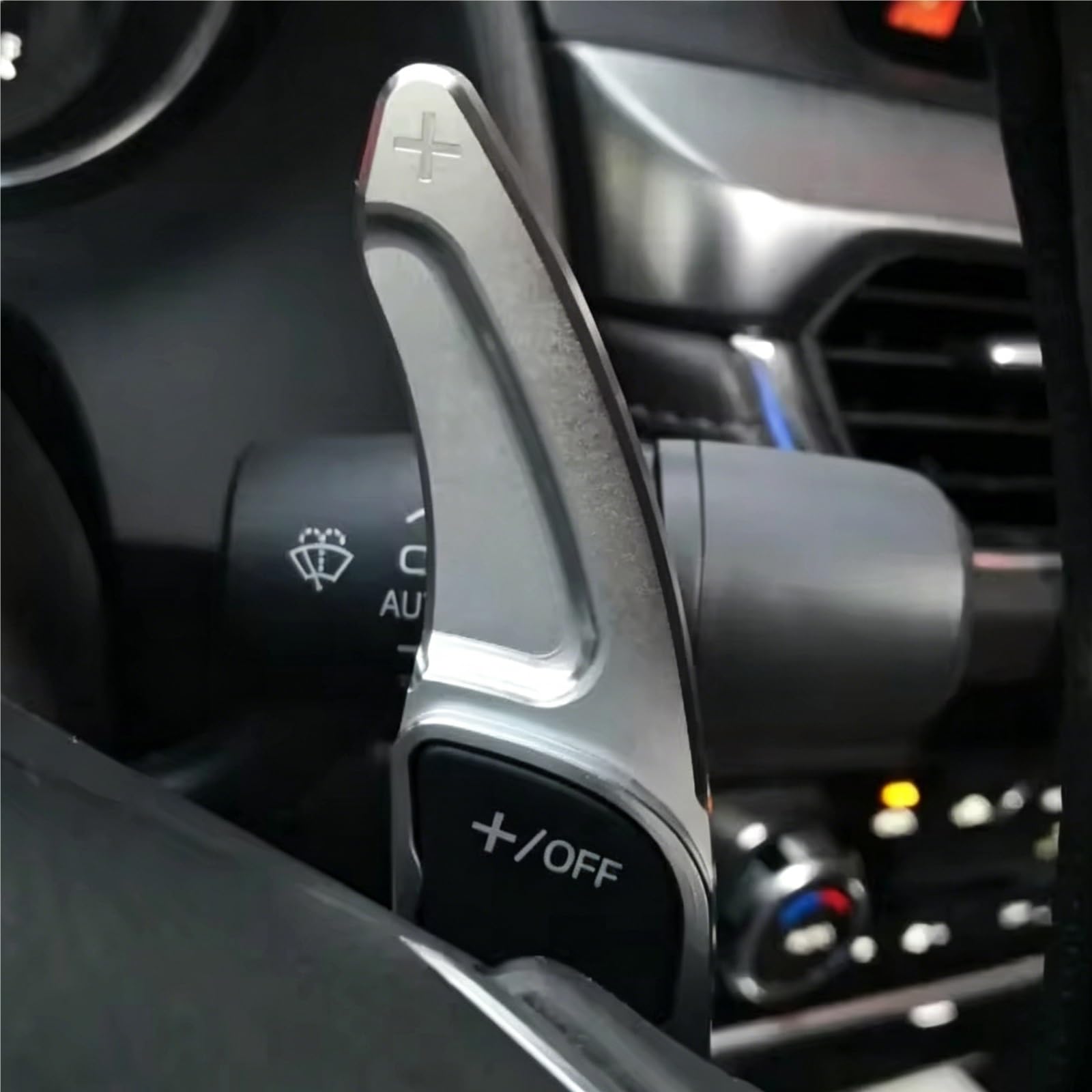 Volante per Auto Paddle Compatibile Con Mazda 3 2014 2015 2016 2017 2018 Volante Interno In Alluminio Paddle Shifter Extension Gear Shift Trim Argento