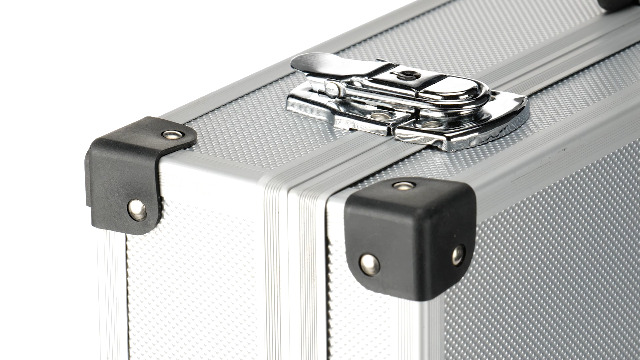 Custodia Per Strumenti Di Misura Peaktech 7270 - In Alluminio, Imbottita, Con Lucchetto, 500x350x120 Mm - Foto 9