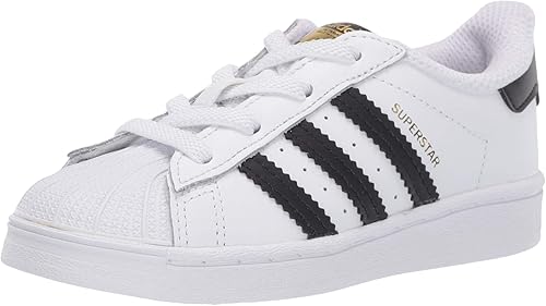 adidas Originals Superstar - Tenis elásticos unisex para niños, blanconegroblanco, talla 6 de EE. UU, BlancoNegroBlanco