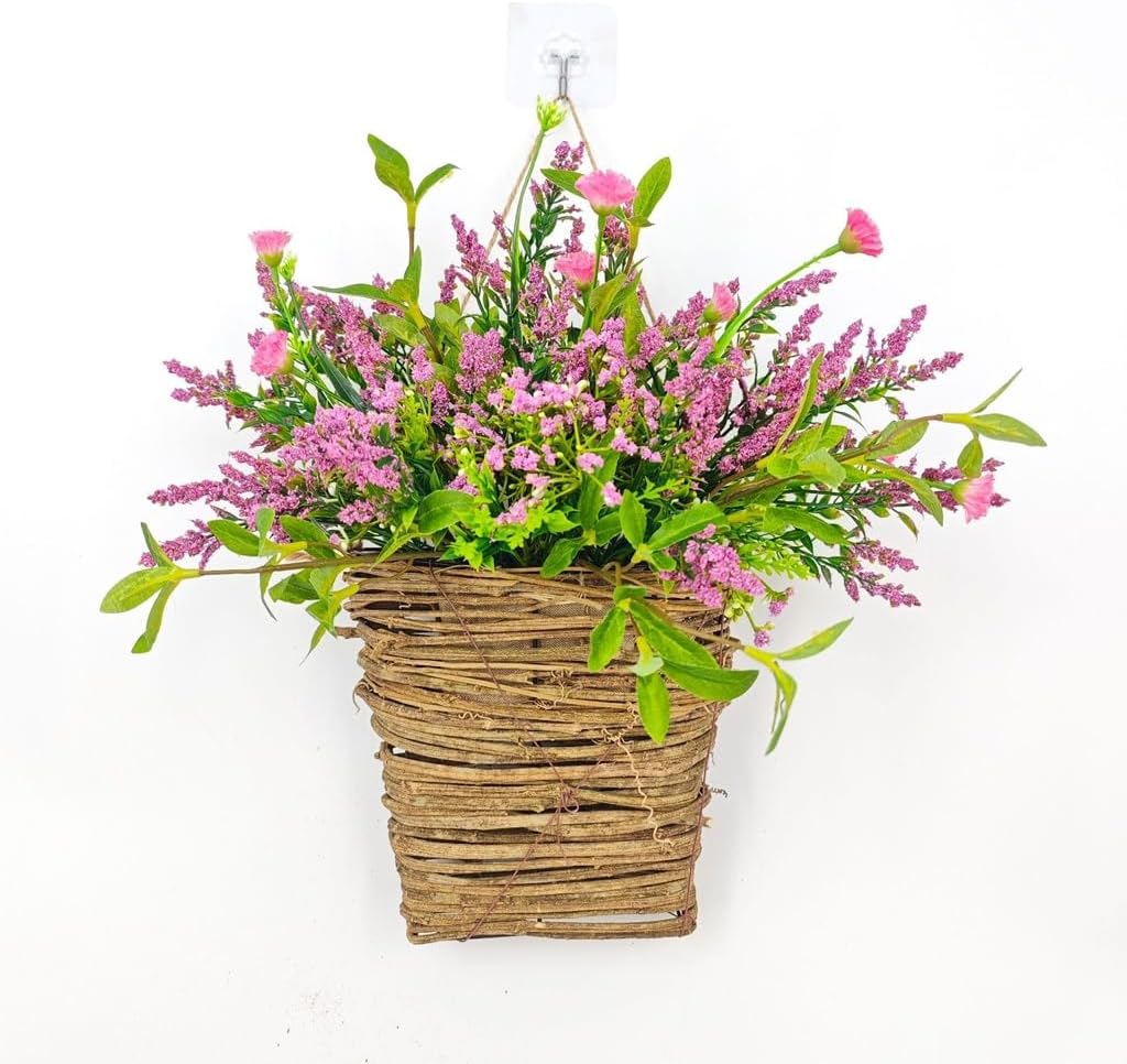 パンパスグラスのネイティブフラワーリース 横型 横長 ふわふわ