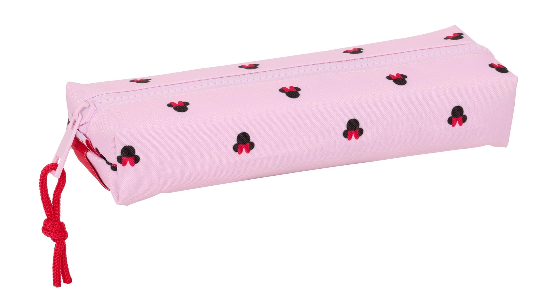 Safta MINNIE MOUSE NAIVE – Rectangular Children's Pencil Case, Children's Pencil Case, Ideal for School Age Children, Comfortable and Versatile, Quality and Resistance, 22 x 7 x 40 cm, light pink, M,