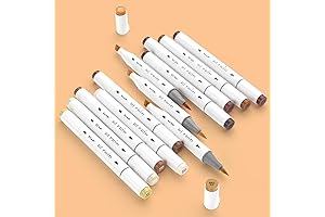 Dual Tip Skin Color Brush Markers for Artists