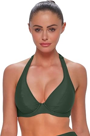 Sunsets Muse Halter Womens Swimsuit Bikini Top