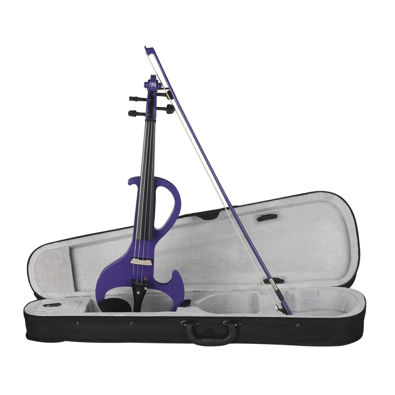 Violino Set Violino Elettronico 4/4 per Principianti Adulti per Suonare Strumenti A Corda Opzionali Violino Elettronico (Color : Purple)