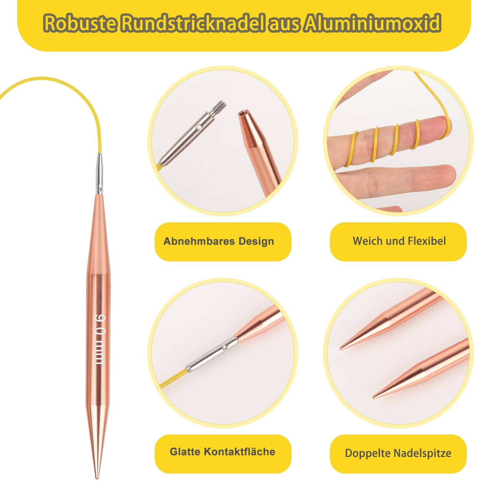 Set d'aiguilles circulaires interchangeables Symfonie Starter - Knit