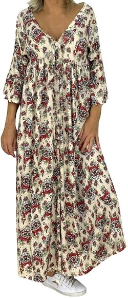 Sommer blumenkleid lang Clearance