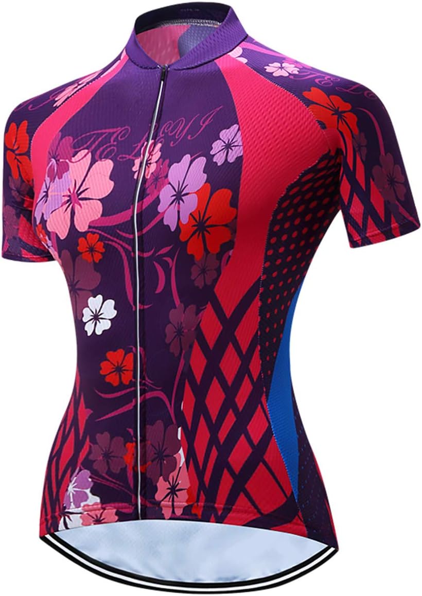 Cycling Jersey Women Bicycle Short Sleeve Bike Shirt Breathable Clothing Sport Tops