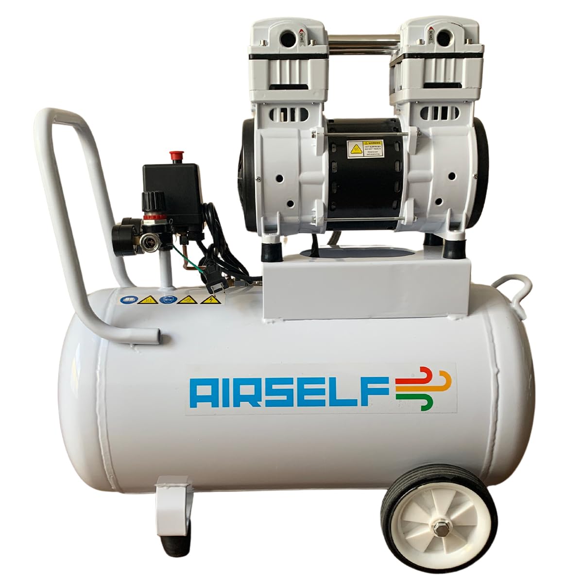 【新品】エアコンプレッサー 50L エアホース ガン セット　オイルレスタイプ Amazon | 【静音】AIRSELF エアーコンプレッサー 専門店 オイル
