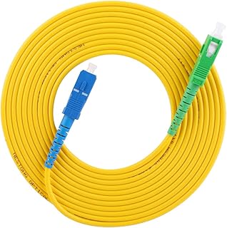 Fiber Optic Cable, 15 Meters Internet Single Mode Fiber Single-Mode Fiber Optic Jumper Fiber Optic Internet Cable PVC Case Fiber Optic Internet Cable SC/APCSC/UPC