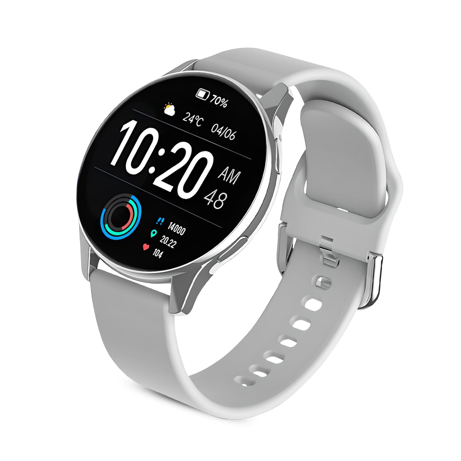 GameSir EVO Vista Premium Smartwatch, 1.3” HD Display Bluetooth Calling, Fitness & Sleep Tracker, 100+ Sports Modes, IP67 Waterproof Compatible with Android & iOS for Men’s & Women (Colour-Grey)