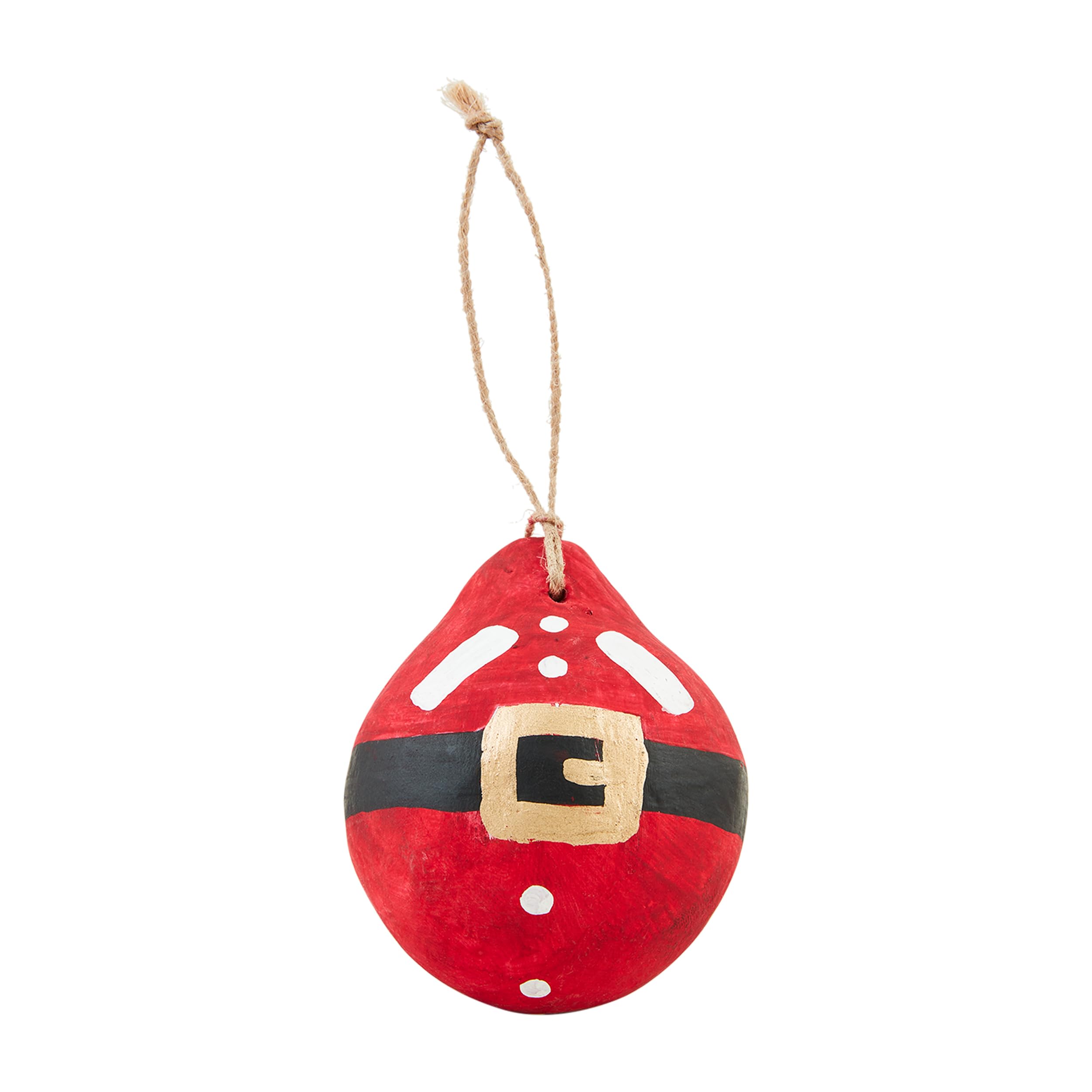 Mud Pie Ornement Décoration Noël Ceinture de Père Noël 7,6 cm