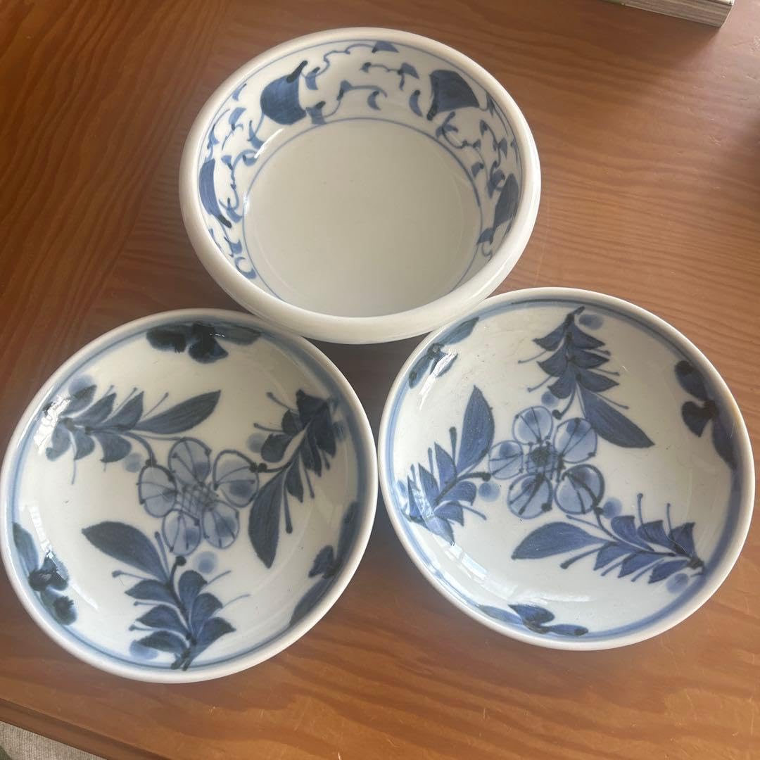 近藤濶（父:人間国宝 近藤悠三）大作 染付ぶどう絵 大皿 幅36.6cm 共箱