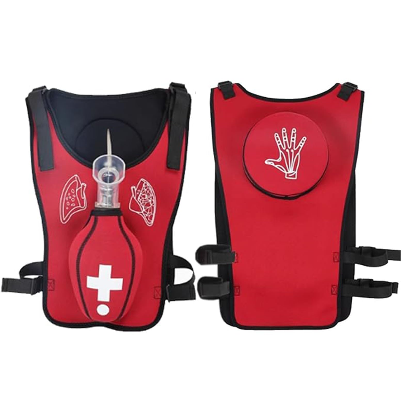 Heimlich-Erste-Hilfe-Trainingsweste, Anti-Erstickungs-Trainingsweste, Simulation einer Atemwegsverlegung für Ersthelfer-Schulungen A