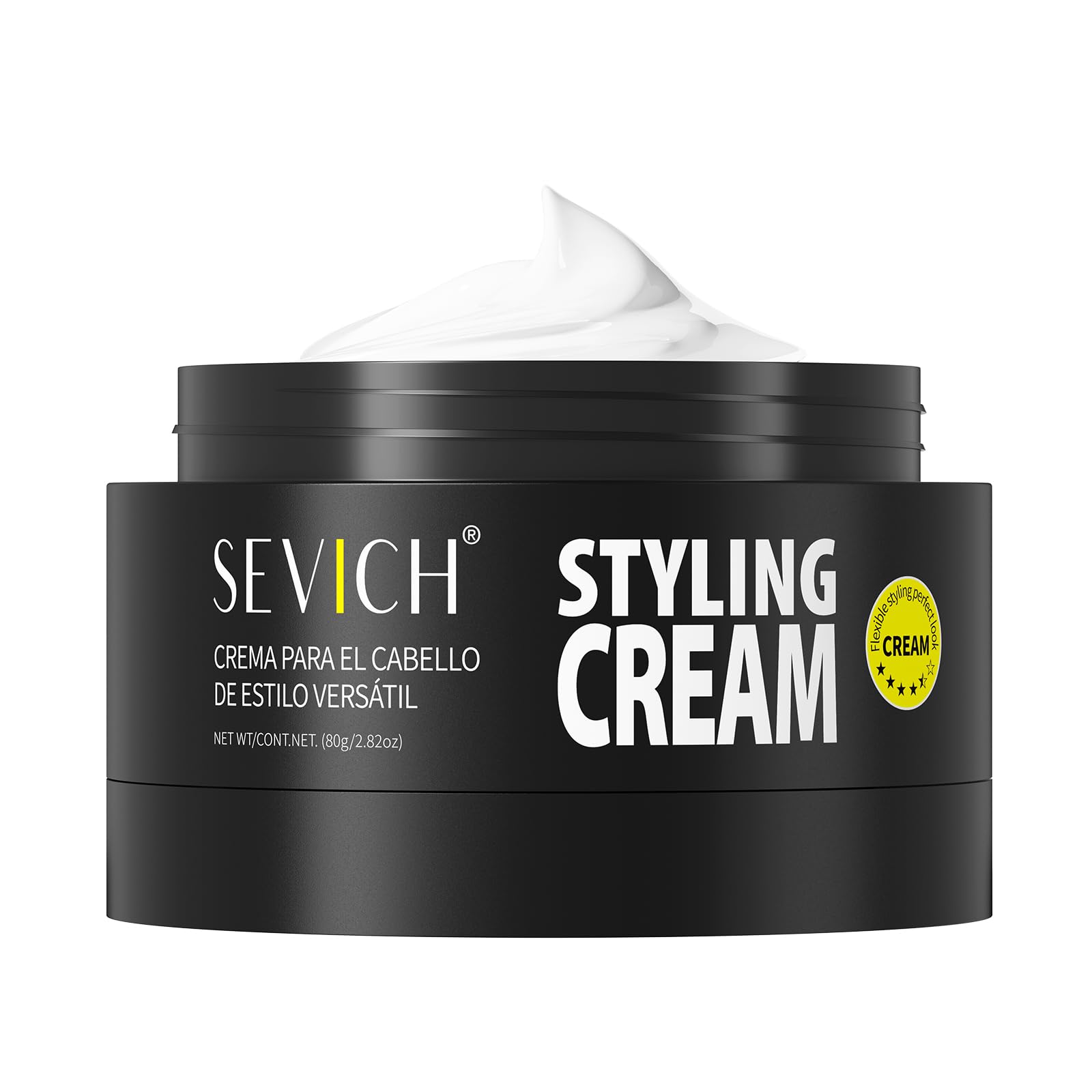 SEVICH Strong Hold Matte Hair Styling Cream for Men - All-Day Natural Plant Formula Hair Gel, Non-Greasy Easy Wash, Universal for All Hair Types, 2.82oz