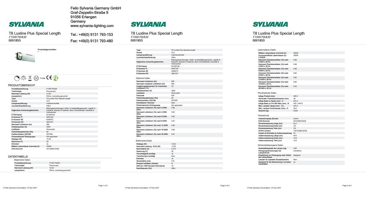 SYLVANIA REFLED GU10 LED-Lampe – 4.2 Watt, 3000K Warmweiß, 36° Strahlwinkel | 15000h Lebensdauer, Ersatz Für Halogen, 1er Pack