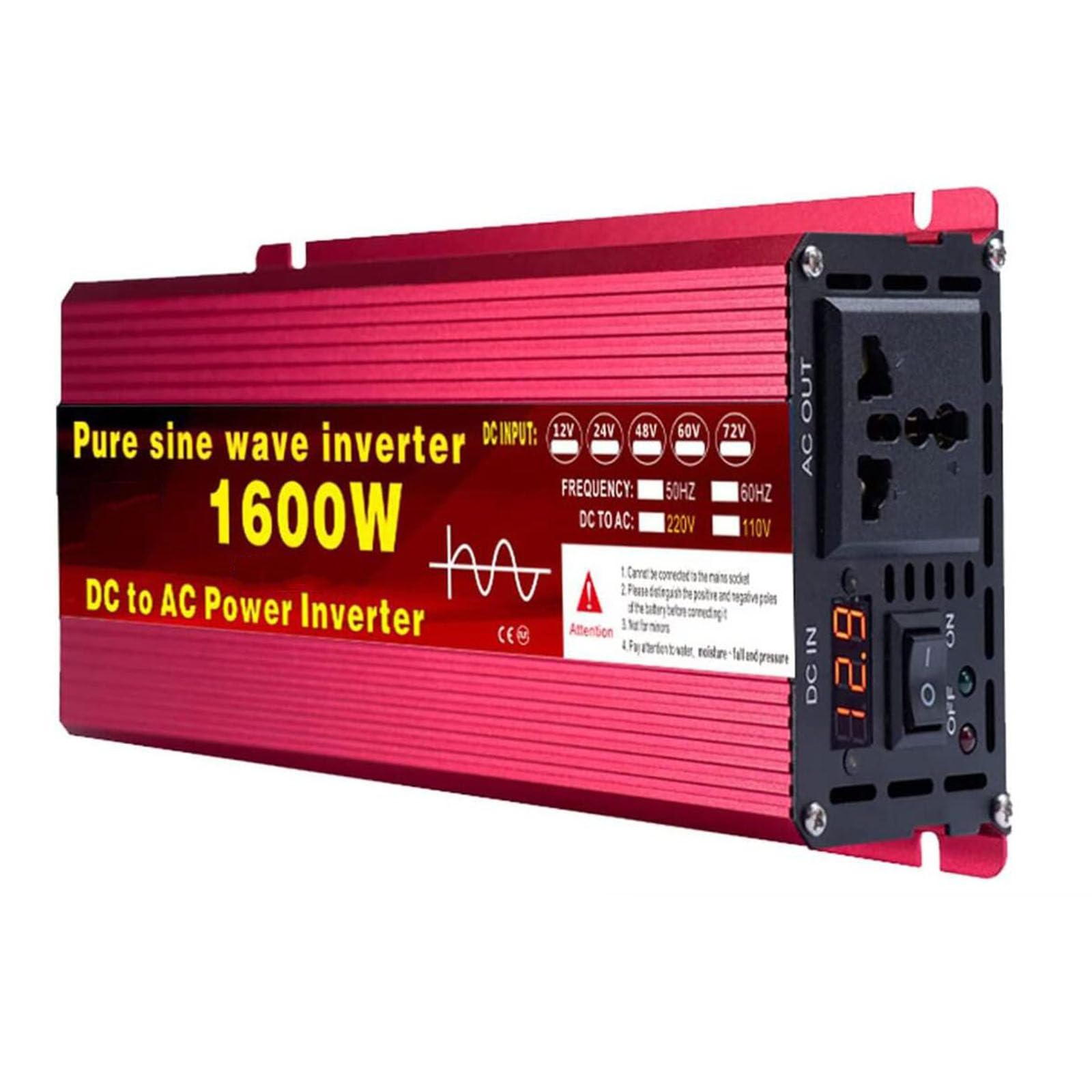Przetwornica mocy Przetwornice czystej fali sinusoidalnej 1600 W 2200 W 3000 W Przetwornice DC 12 V/24 V/48 V/60 V na AC 110 V 220 V Transformator słoneczny