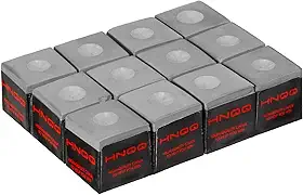 Pacote com 12 gizes de sinuca, acessórios de mesa de bilhar para uso doméstico/torneio, giz de bilhar (7 cores disponíveis)