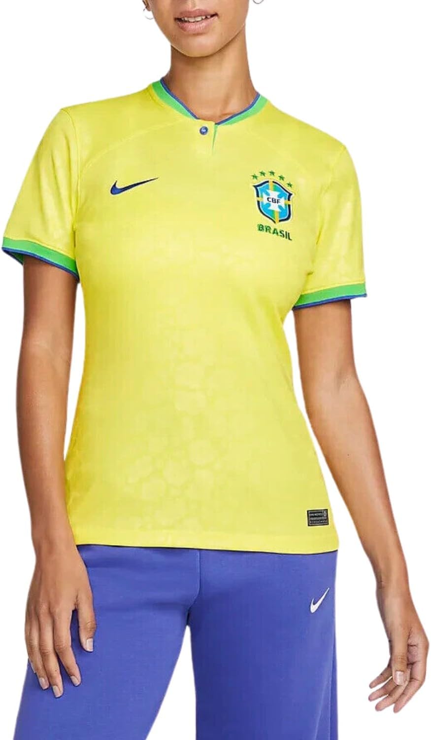 Nike Brazil 2022/23 Stadium Home Women's Dri-fit Football Shirt Womens Size - Small