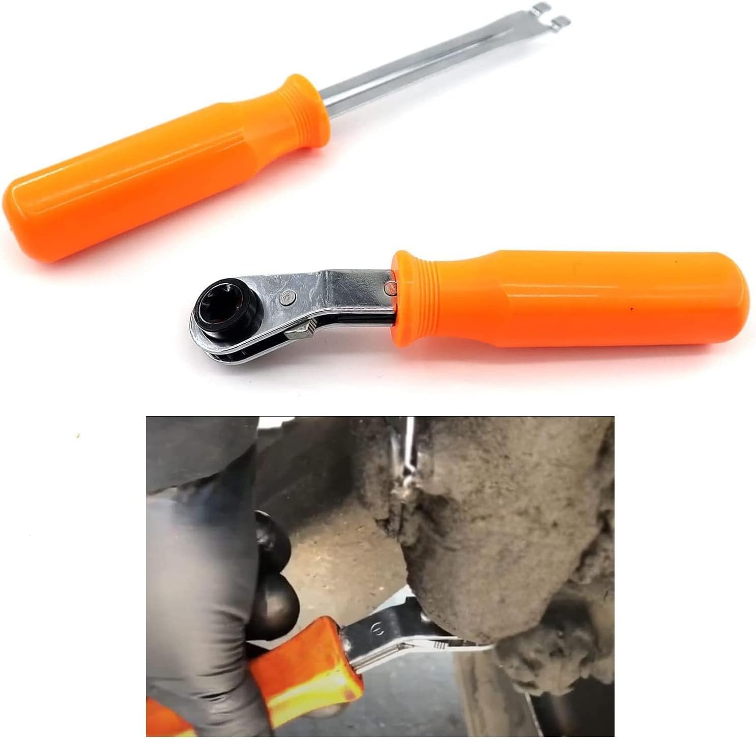Automatic Slack Adjuster Release Tool Brake Wrench with Screws for Adjustment Tightening Slack Adjuster Tool Lorry Utensil Symbol Signs