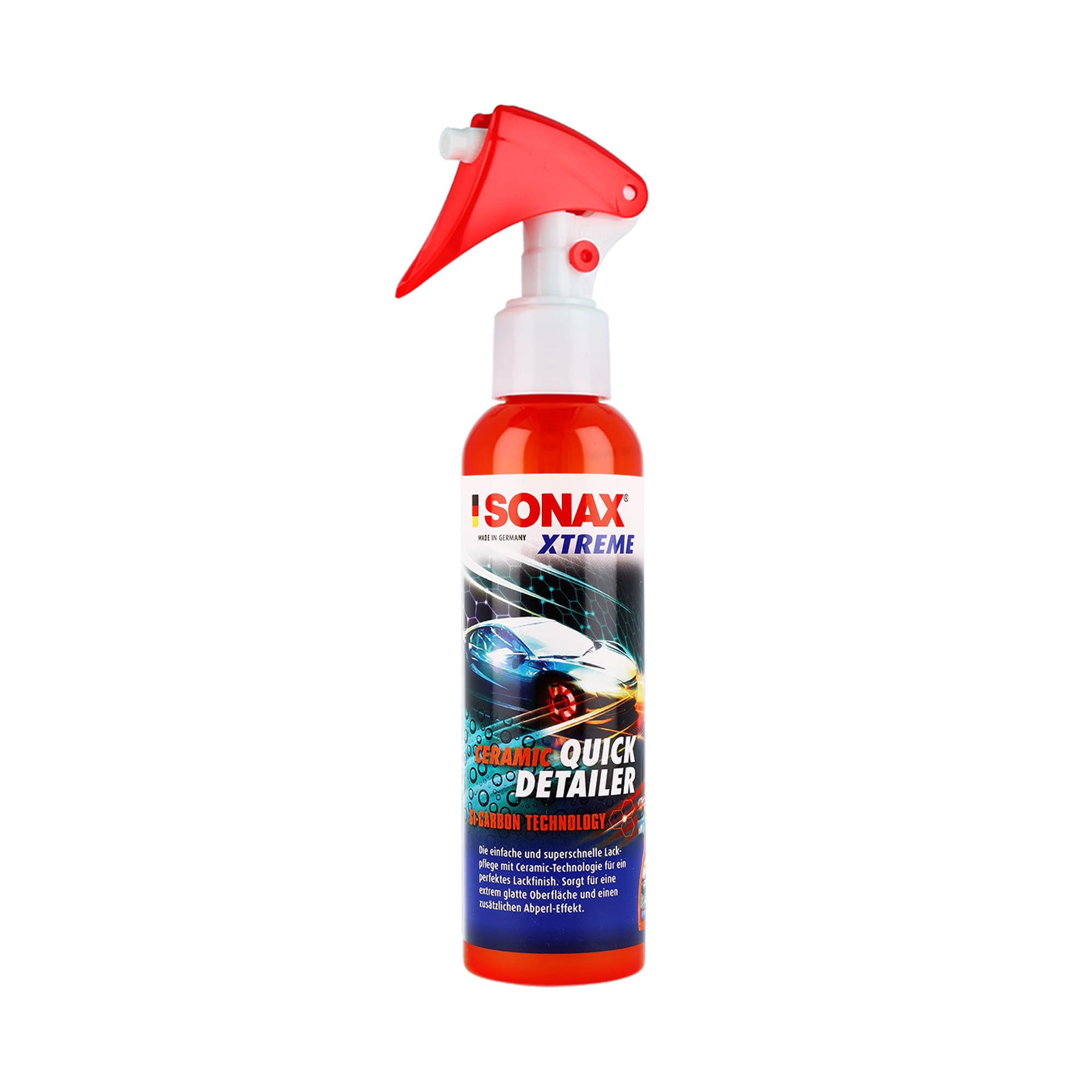 autopflege Sonax - Set di pulizia e sigillatura per cerchioni, 500 ml, edizione speciale senza acidi + Sonax Xtreme Ceramic Quick Detailer 140 ml + pennello per cerchioni + guanto