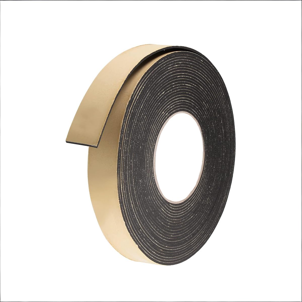 Car Speaker Sealing Foam Tape, Single-Sided EVA Self Adhesive Weather Strip for Window Door Insulation 2mm Thick 3cm Width 10m Length