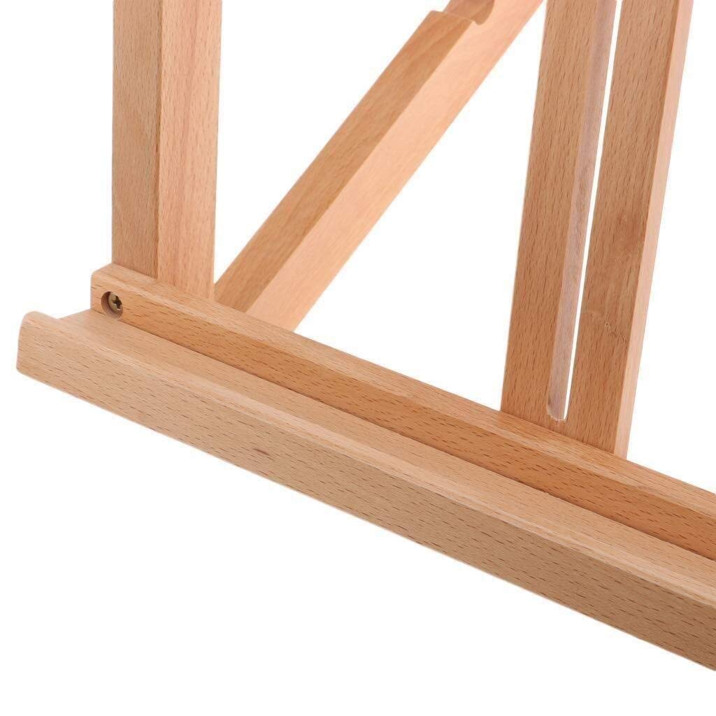 Caballete multifunción Caballete para bocetos Arte Artesanía Estación de Trabajo Caballete para Pintura Escritorio Ajustable Estantería Bloc de Dibujo de Madera multifunc,