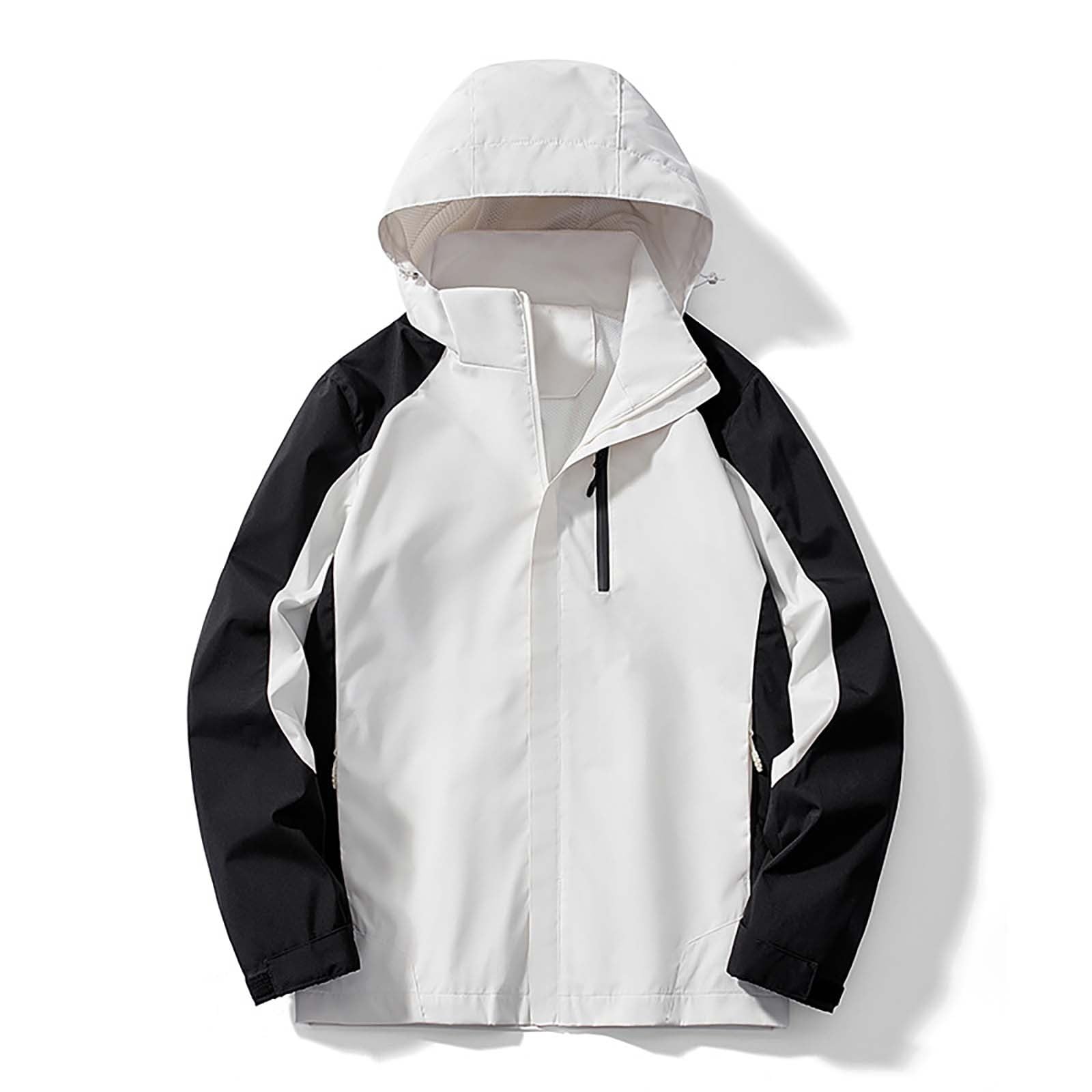 Felpe con cappuccio impermeabili da uomo giacca con cappuccio leggera per escursionismo corsa all'aperto cappotti larghi sottili patchwork softshell giacca a vento contrasti arrampicata impermeabile