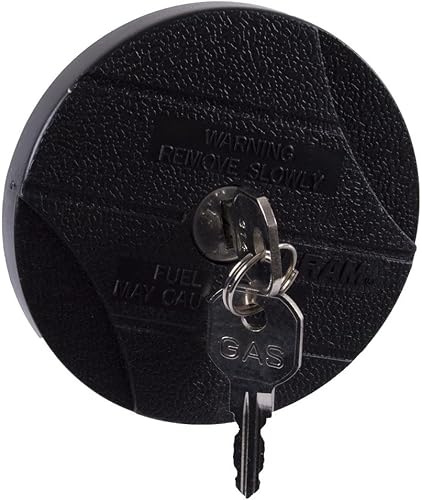 Omix-Ada 17726.06 Tapa de gasolina, con bloqueo, negro Referencia OE 5350828 Compatible con Jeep CJ5 CJ7 CJ8 Scrambler Wrangler YJ 1978-1990