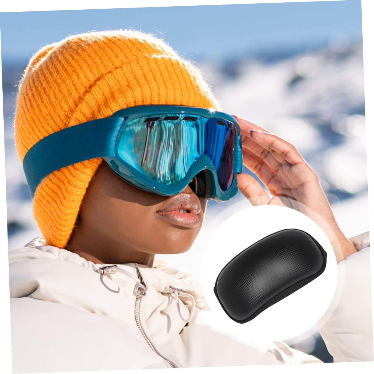 PACKOVE 3 Pz custodia per occhiali da sci custodia per occhiali invernali custodia per occhiali da neve contenitori custodia per gli occhiali custodie per occhiali da neve inverno valigia