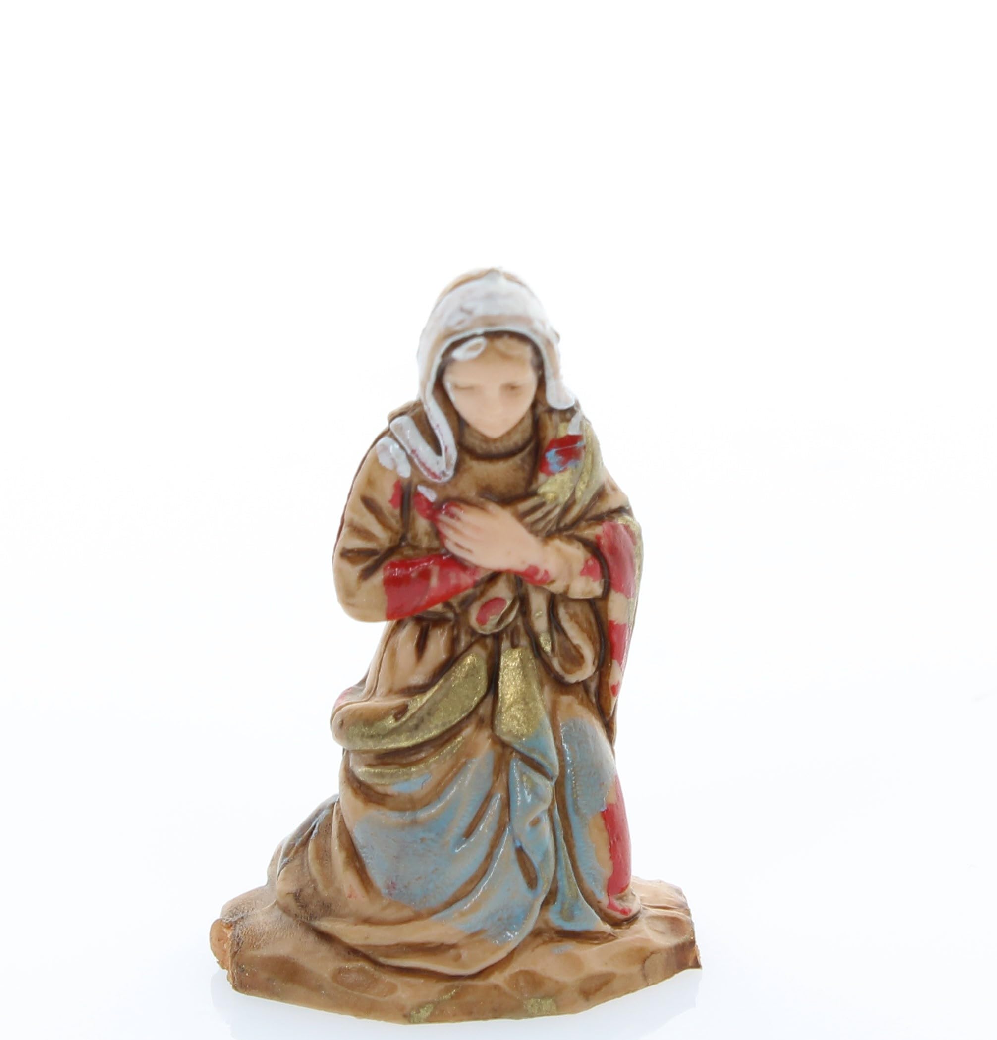 Moranduzzo Natividad 6 Figuras Apta para Belén de 3,5 cm Escala 1:50 – Micro 3,5 – Figura Indestructible, Estilo Siglo XVIII, Acabada a Mano, Escultor M. Landi