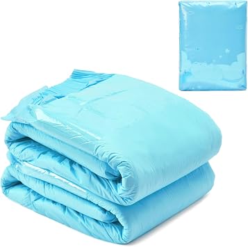 LittleForBig 6500 ml Adjustable Tapes Adult Diaper 2 Pieces - ABDry Ultra Absorbent Diapers Blue M