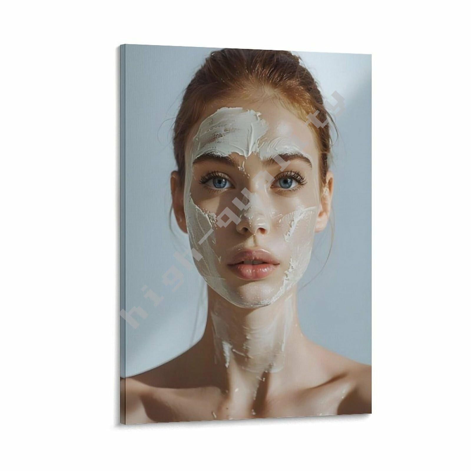 Beauty Salon Wall Art Esthetician Clinic Decor Poster Facial Print Canvas Poster Wall Art Decor Print Picture Paintings for Living Room Bedroom Decoration Frame