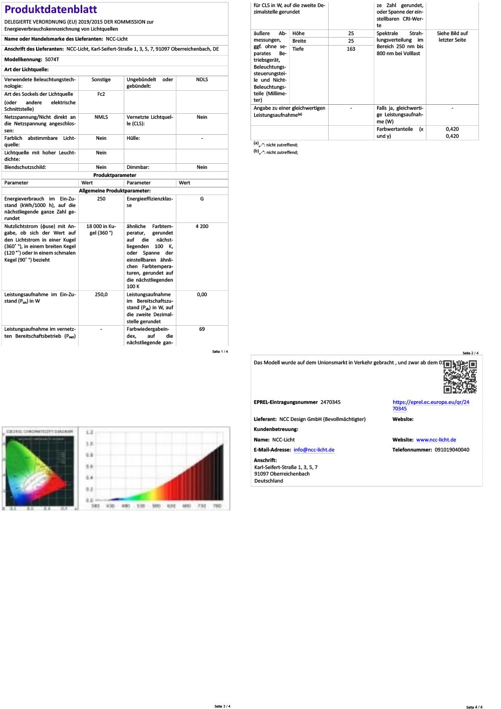 NCC-Licht Halogen-Metalldampflampe Entladungslampe 400W Fc2 36000lm Neutralweiß 4200K