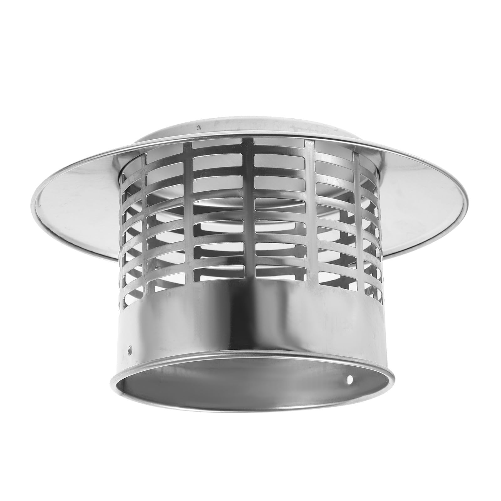 KGLHJDY Roof Vent Cap 304 Stainless Steel Chimney Rainproof Cover with 110Mm Pipe Connector Outdoor Weatherproof Funnel Protector for Stove and Fireplace