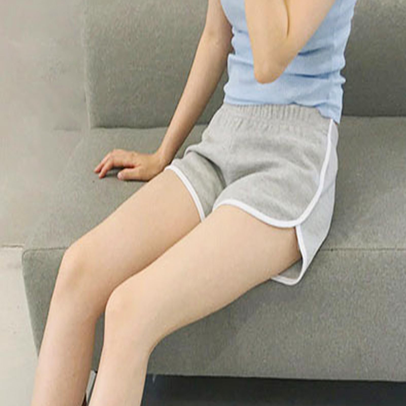 Lot de 4 shorts de yoga et de danse en coton pour femme - Short de sport pour l'été, l'athlétisme, le cyclisme, la randonnée
