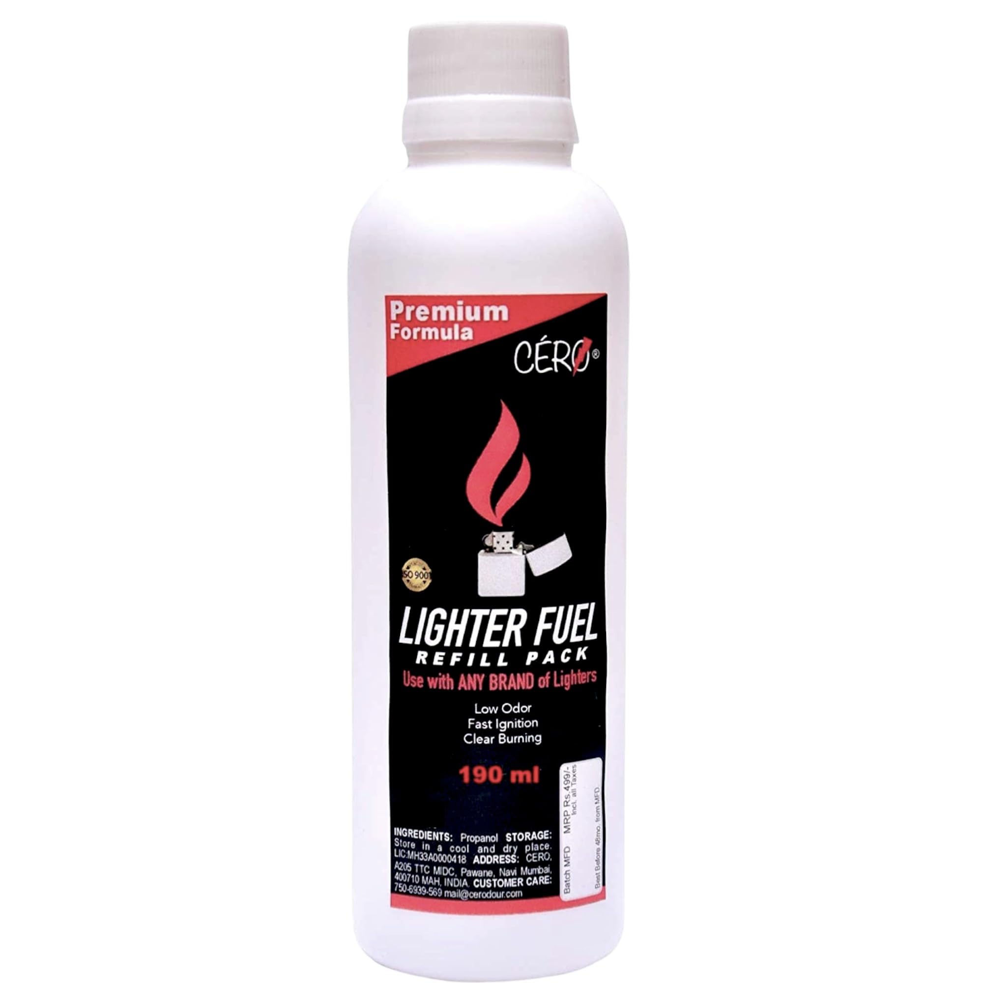 CERO Lighter Fluid Refill Pack for Any Brand f Lighters (190ml)-picture-13
