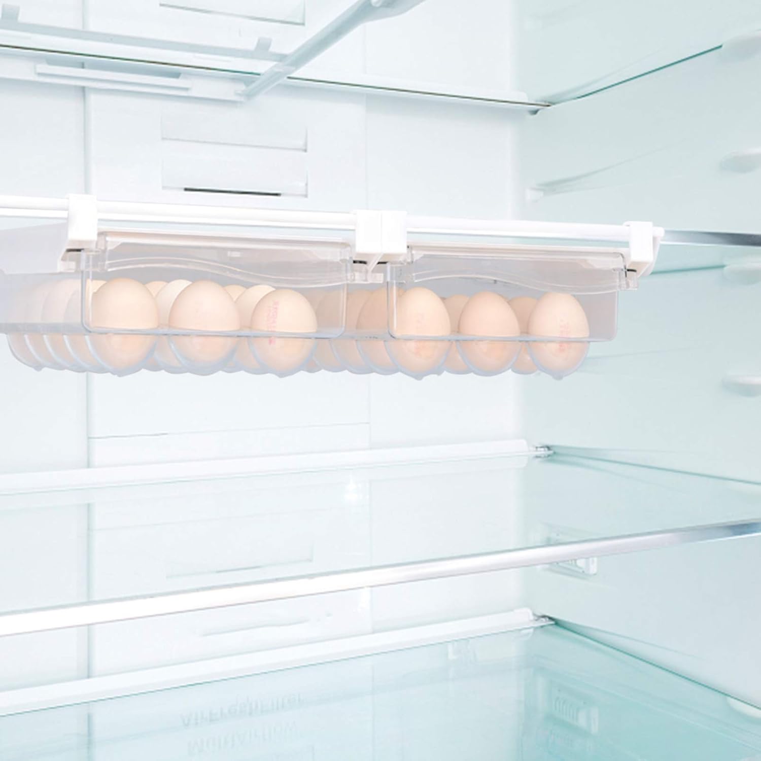 1Pc Type Egg Container with Snap Design Refrigerator Egg Storage Box for Efficient Kitchen Organization Space Saving Egg Holder for Home Use