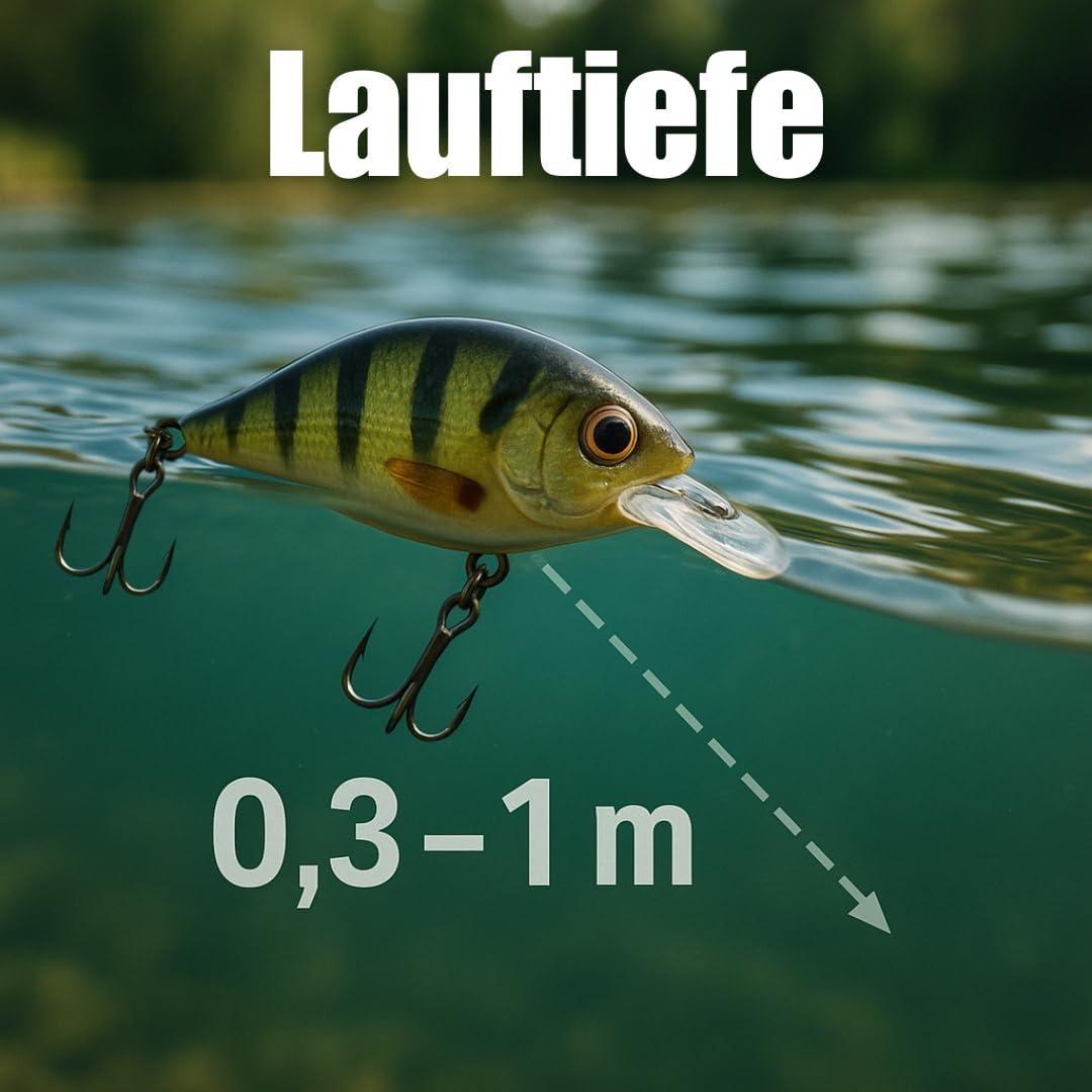 Crankbait zestaw woblerów | 13 g | 7,5 cm | przynęta wędkarska na okonie szczupaki | zestaw sztucznych przynęt