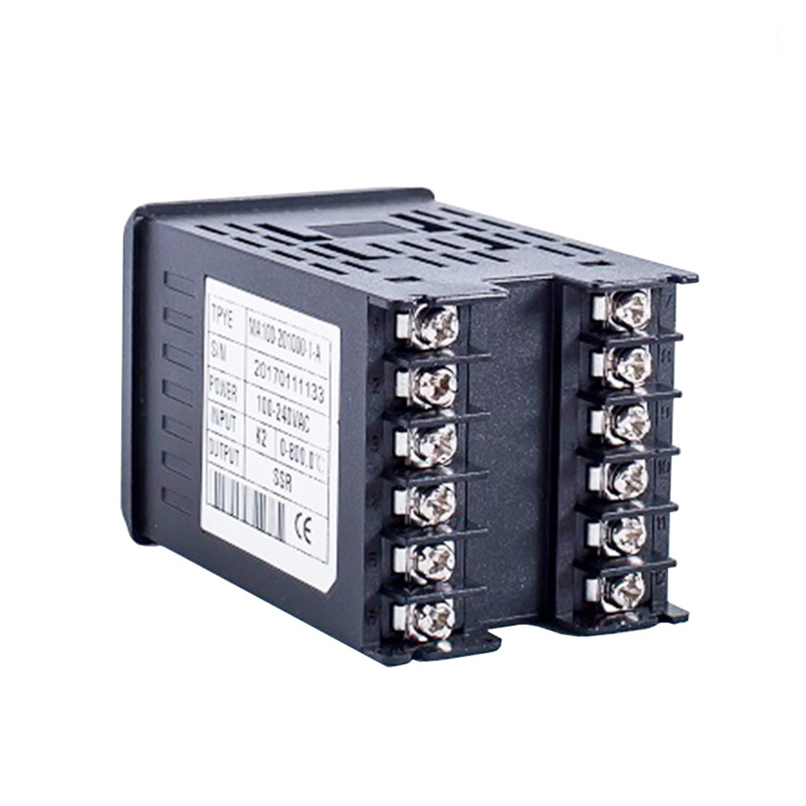 Régulateur de température numérique Entrée 0-10V SSR/Relais/Sortie 4-20mA 48x48mm, Rampe programmable à 50 Segments, contrôleur de température pid Intelligent (Color : Relay Output 1Alarm)
