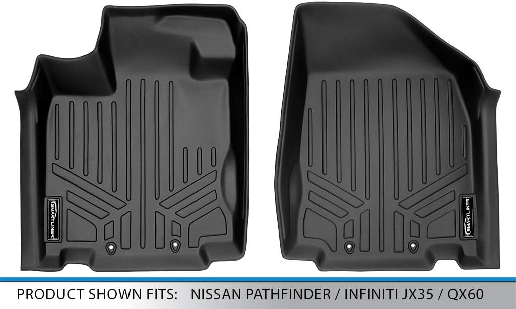 MAXLINER All Weather Custom Fit 1st Row Floor Mat Liner Set Compatible with 2013-2013 Infiniti JX35