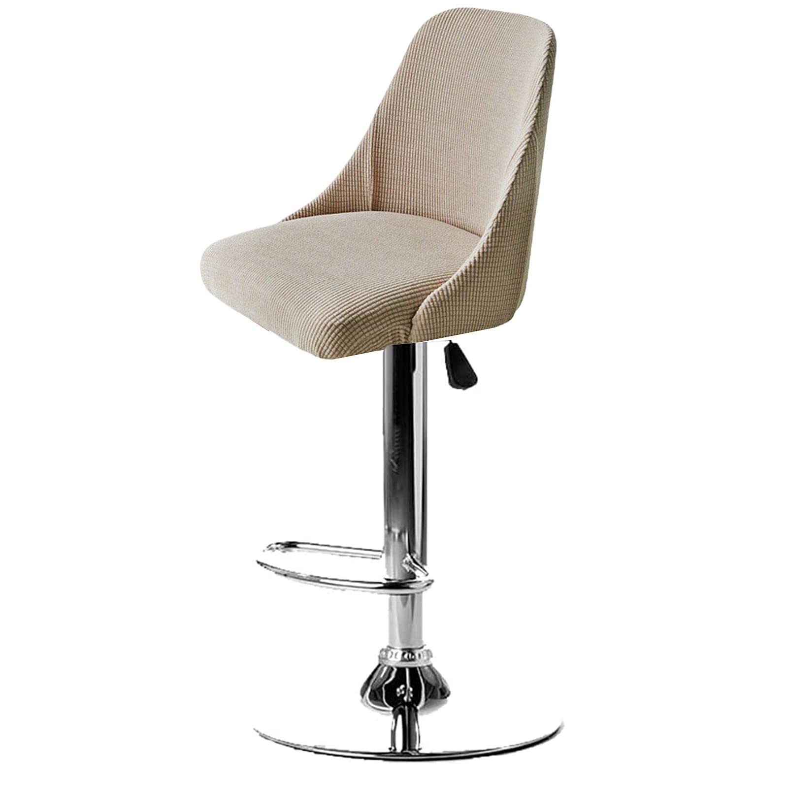 Mswborml Curved Back Bar Stool Slipcovers with Arms Set of 4/2 Stretch Swivel Stretch Pub Stool Slipcover for Dining Chair Bar Accent Kitchen Counter