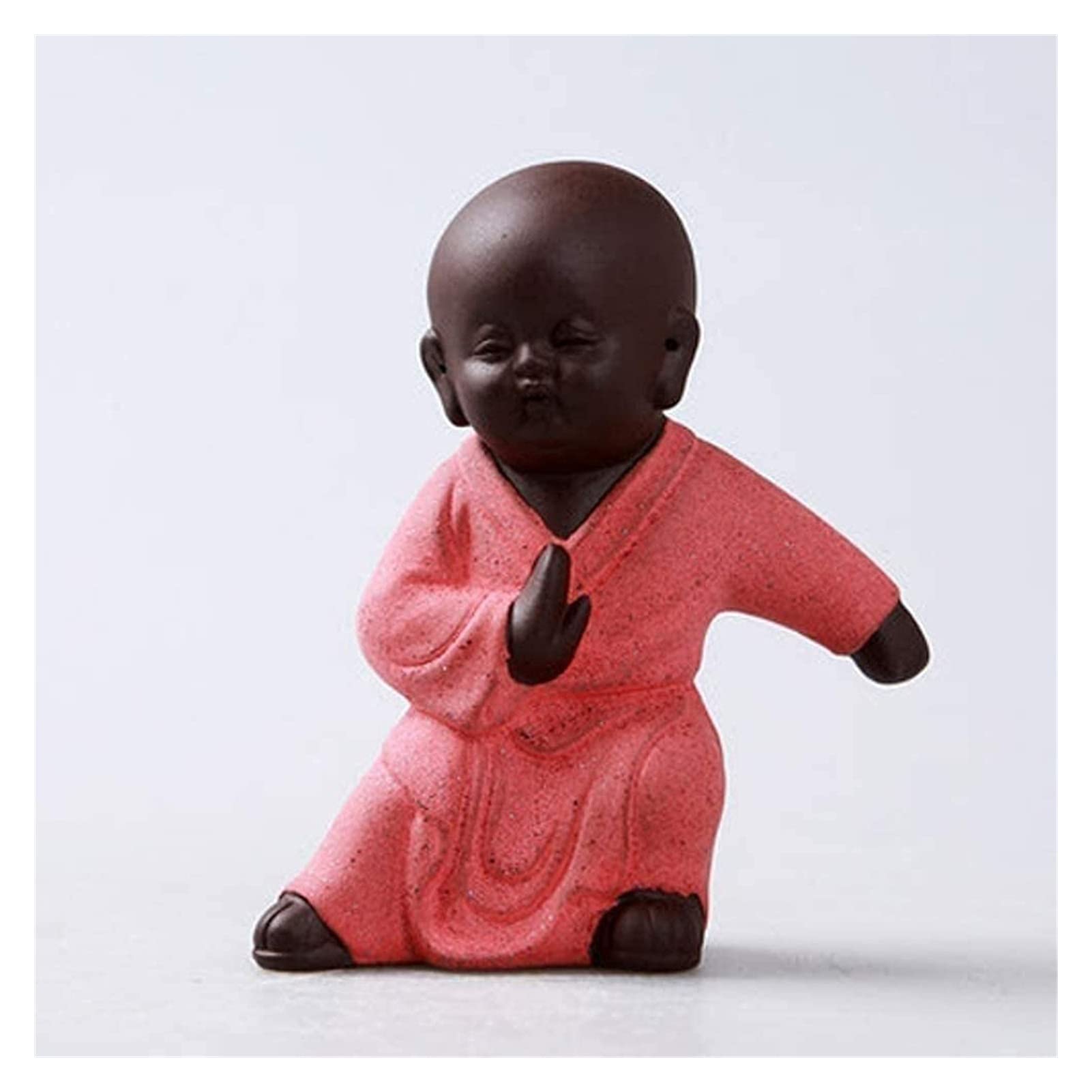 Amazon.com: YUHJ Purple ClayZisha Tea Pet Decoration Chinese Gongfu Little  Monk Statues for Home and Office Handmade Best Gift Kungfu Tea Tray  Accessories 73 (Color : Red) : Home & Kitchen