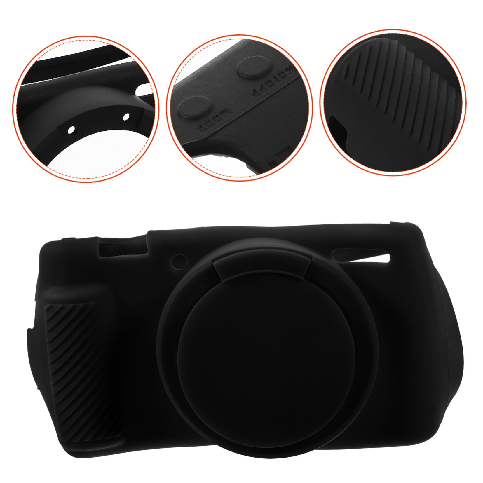 HOMSFOU Custodia Protettiva Fotocamera Camtrix Protettiva Della Fotocamera Custodia Per Fotocamera Riutilizzabile Protezione Per Fotocamera Gel Di Silice Rosso