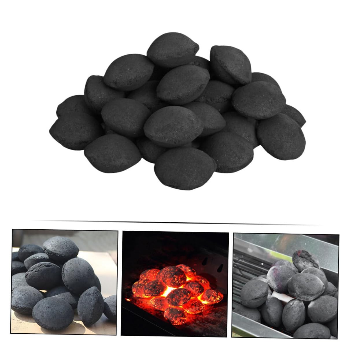 ibasenice Herramientas para Barbacoa De Carbon Vegetal Briquetas De Vegetal para Asar Al Aire Suministro para Chimenea Acampar Bloque para Hervir Agua