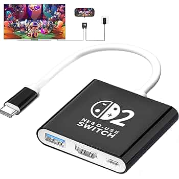 Amazon.co.jp: Switch 2用ドック【2025年新登場-3in1多機能