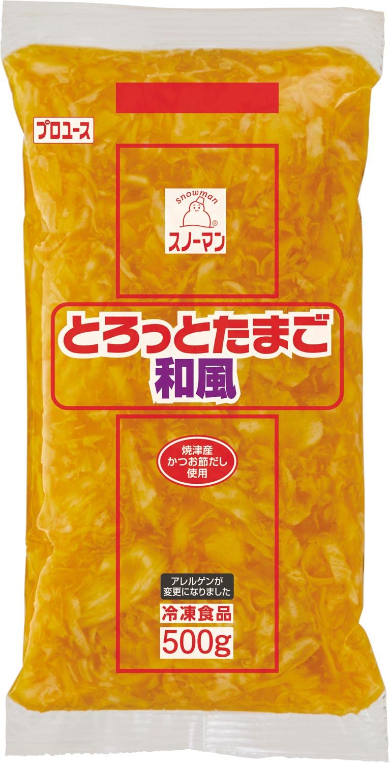 Amazon.co.jp: [冷凍] スノーマン とろっとたまご 和風 AR 500g ×5個