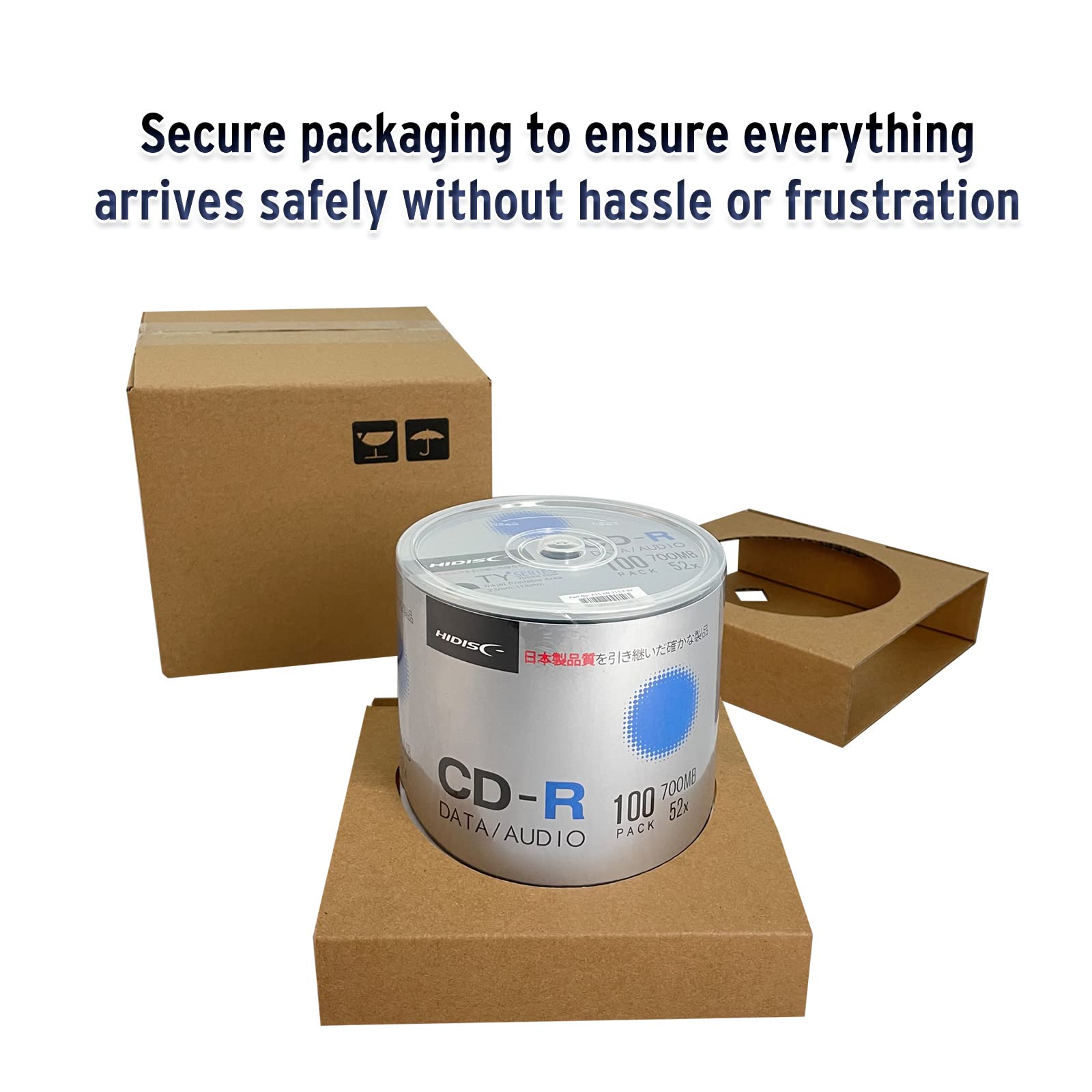 Amazon.com: HIDISC TY Series Blue CD-R 52X 700MB White Inkjet Hub 