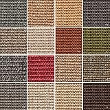 BODENMEISTER BM72438 Sisal-Teppich Teppichboden Meterware 4m breit, Naturfaser Schlinge (Boucle), 01 hell-grau, 100x400cm
